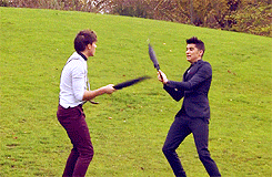 hipistahazz-blog:  Zouis fight on One Thing behind the scenes 