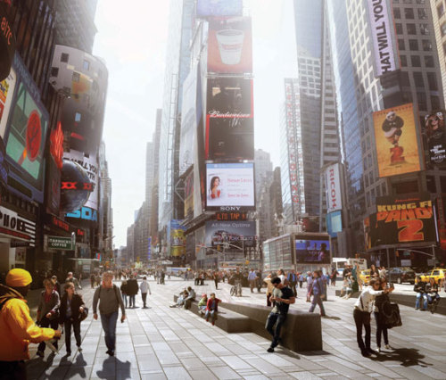 Did you see the little feature in New York magazine about the plans for Time Square? I am timidly ho