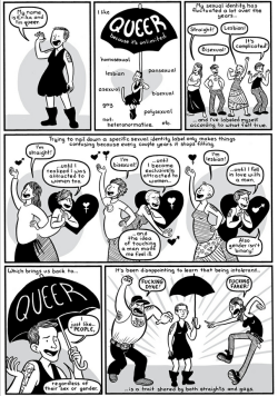 squeedge:  adriofthedead:  zitterberg:  Erika MoenQueer  oh my goodness this comic is adorable  I hardcore relate to this comic.   It&rsquo;s a shame the majority of these ideal minded people only seem to exist over the internet. 