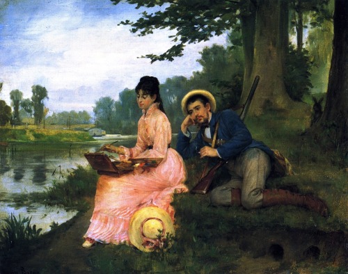 A Leisurely Afternoon (c. 1885) by Henry Bacon.