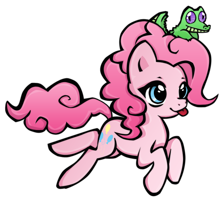 werd10101:  Pinkie Pie and Gummy by ~Misspokky 