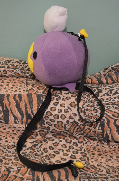 jonaleepuff:A Drifloon bag I was working on! It can be a plush or a simple back pack.