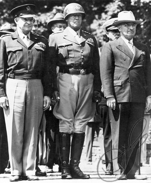 Eisenhower, Patton and Truman.