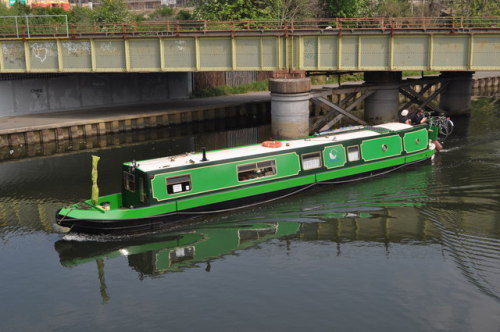 Canal boat on the River Nene, Peterborough