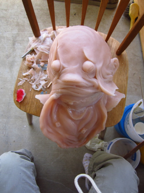 artisticallyinsaneblog:  askdanielfrommayfair:  [[ Here is the progression of work on the Flappy/Grunt Cosplay! I’m going to tinker with the mask a bit more and see if I can’t get the red in the mouth into a deeper color, as well as add the eye holes,