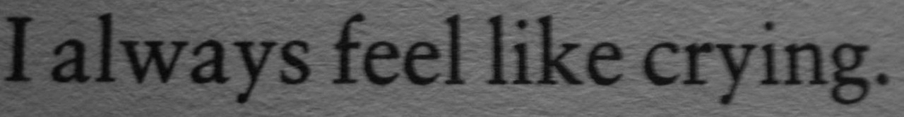justlikeheaven1996:  I invite you to my depressing world of black and white.