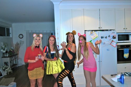 Winnie the pooh, Snow white, Tigger and Piglet <3