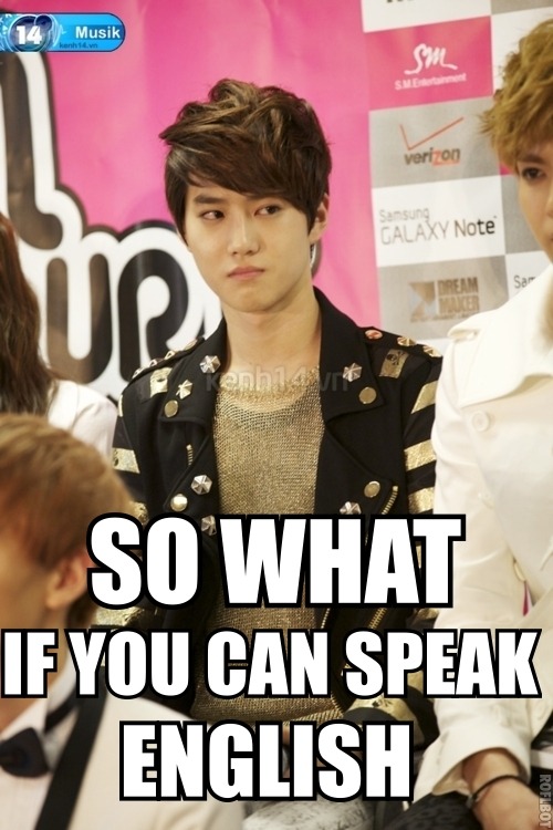 kai-has-swag:bitch-sama:suho  judging kris on his birthday lol omfg the last pic, I CANT