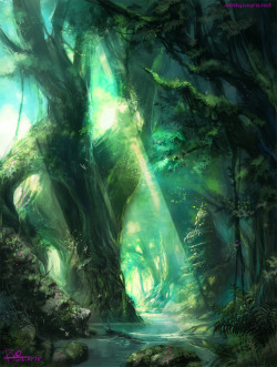 swordnsorcery:  the jungle by ~RYOxKJ  Oh Beauty!