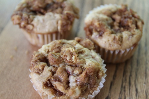 jengardensveggies: Strawberry Rhubarb Muffins!  one of my own recipes  370F for 25-30 mins