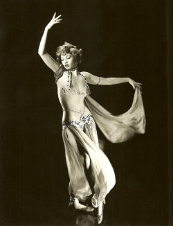 A young Lily Ayers (dancing during this period