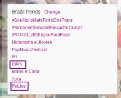 DiRo e PeLice nos TT’s *-*