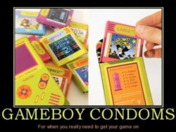 rawrimamaddysawr:  Every comment I saw was “oh what a cock block..” I would fuck the shit out of any man who used gameboy condoms. Just saying. 