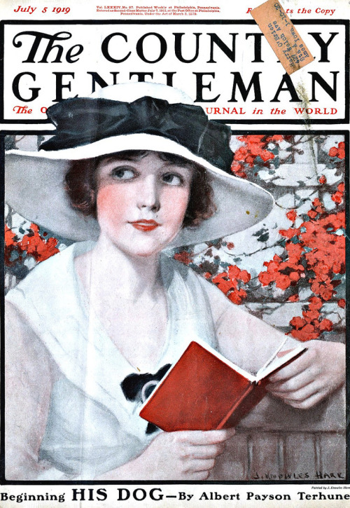The Country Gentleman - July 5, 1919. J Knowles Hare (1884-1947), American. Glamour print and calend