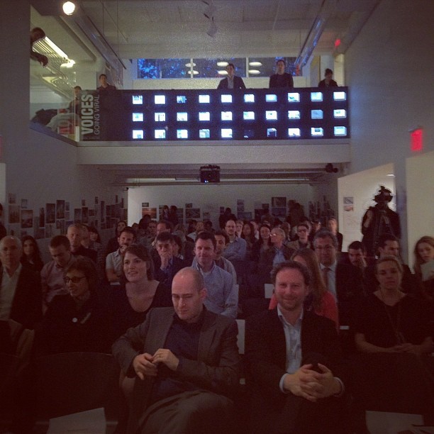 Full house at the CenterforArchitecture! We had a great talk with @BjarkeIngels, Ned Cramer and @MorpholioApp #architecture #archdaily #architects #newyork (Taken with instagram)