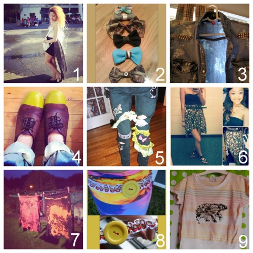 DIY Fashion by Creative DIY People on Tumblr Part One (for better photos go to the linked Tumblr Blo