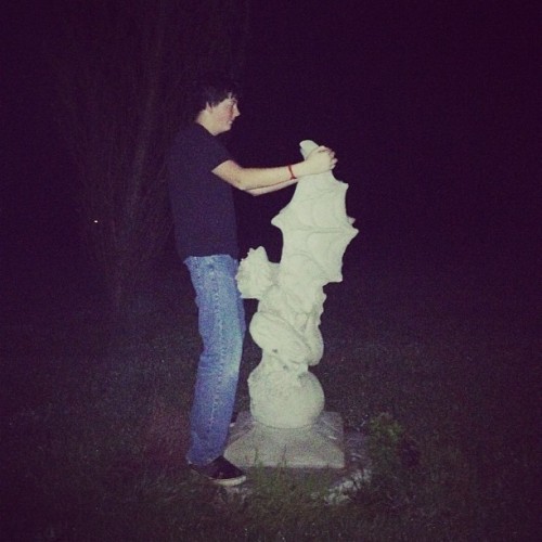 The crazy things @jessy_thyhands does at 2 in the morning. Just found this on my phone, fairy old. (Taken with instagram)