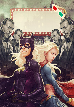 midtowncomics:  Batgirl & Supergirl by