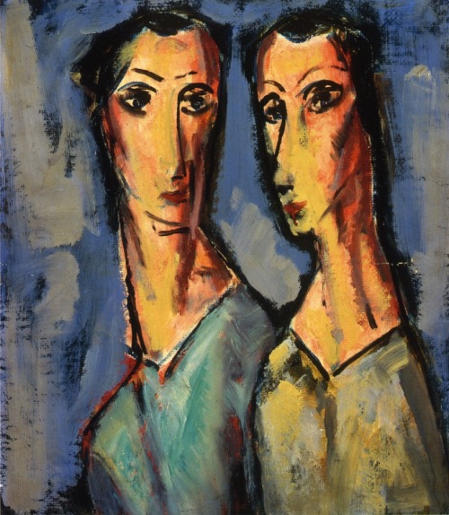 peira:  Alfred Henry Maurer:  Two Heads (1928-1929) via The Athenaeum  (come cipressi)