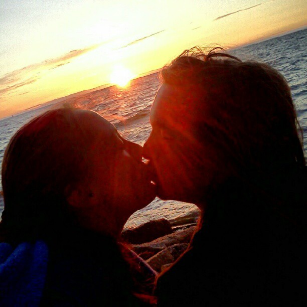 Sunrise kiss :) (Taken with instagram)