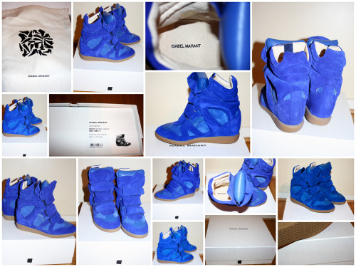 billidollarbaby:Isabel Marant Sneakers in Electric Blue for FW12Love this color