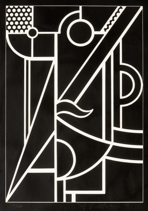 felixinclusis:  midcenturia: Roy Lichtenstein, Modern Head 3, 1970 