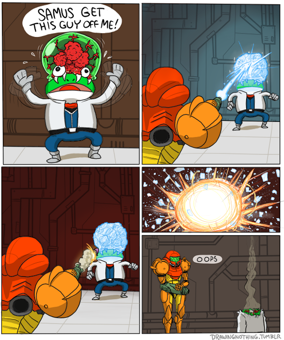 drawingnothing:  So rumor has it Nintendo is making a Star Fox X Metroid game. Ridiculous?