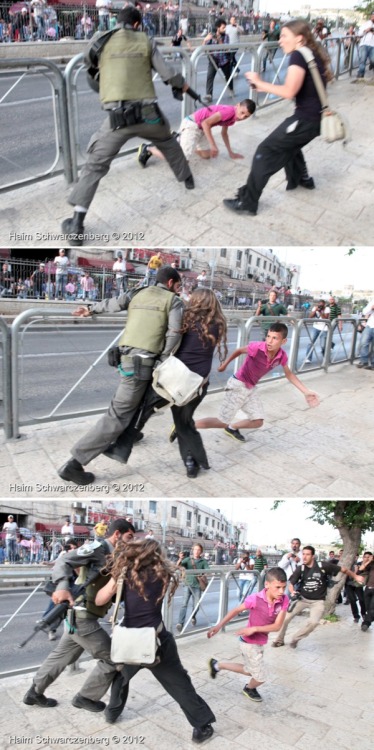 israelfacts: Activist prevents Israeli officer from arresting Palestinian child During Sunday’