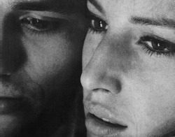 imwaytoochanelforyou:  supermodelgif:  Alain Delon and Monica Vitti in L’eclisse (1962)   mixed pale