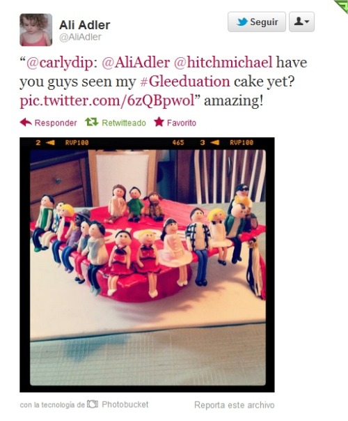 nikki-sorairo:Tweets del Glee cast 22-05-12