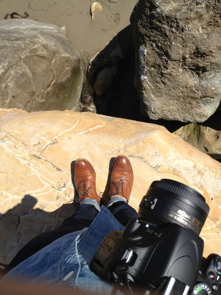 WIWT: Brogue on beach.
Impromptu 1st visit to Santa Barbara, CA.