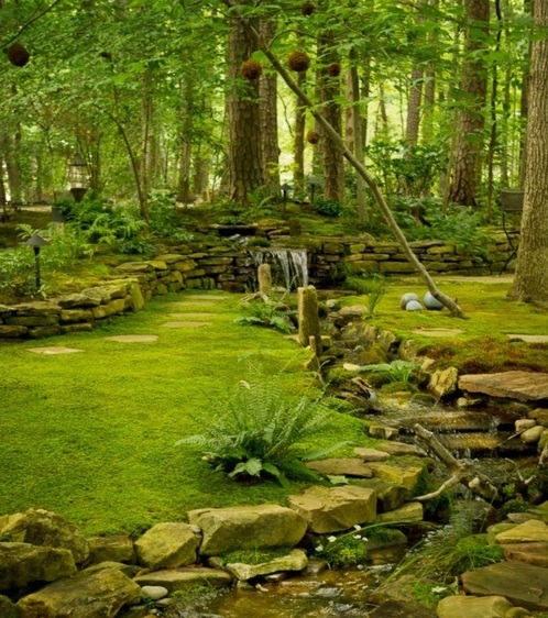 bluepueblo:  Waterfall Stream, Raleigh, North Carolina photo via sandi 