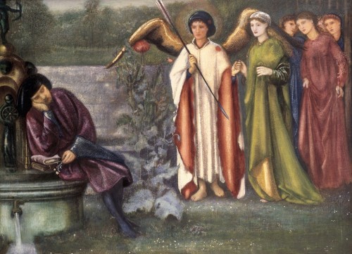 fuckyeahpreraphaelites:Chaucer’s Dream of Fair WomenEdward Burne-Jones1865 