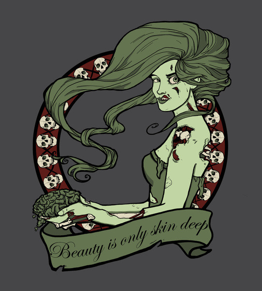 zombify:  Beauty is only skin deep… by Karen Hallion 