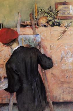 poboh:  The Still Life Painter, Carl Larsson.