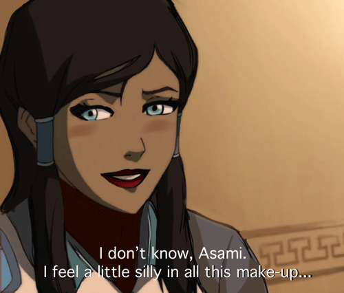 masterarrowhead:  fangirlingforeverz:  water-tribe-korra:  eunoia—euvoia:  hitchhikerkisses:  chi-blocker:  Thought I’d give Bolin everyone the gift they wanted to see: Korra’s makeover ;)  excuse me i think SOMEONE ELSE voted for the makeovers????