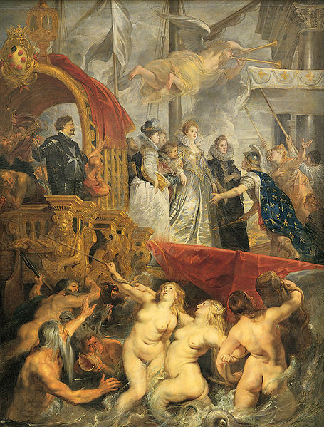 the-paintrist:  The Marie de’ Medici Cycle is a series of twenty-four paintings by Peter Paul Rubens commissioned by Marie de’ Medici, wife of Henry IV of France, for the Luxembourg Palace in Paris. Rubens received the commission in the autumn of