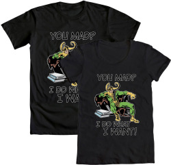 Face-Down-Asgard-Up:  Welovefineshirts:  We Love Fine Wednesday Loves Loki Laufeyson!