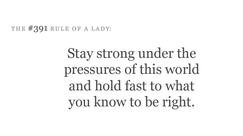 Etiquette for a Lady
