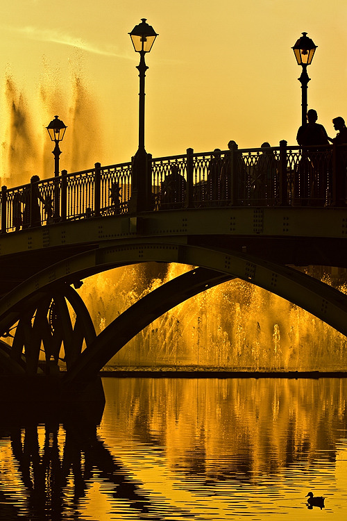 bluepueblo:  Bridge Silhouette,  Prague, Czech Republic photo via mikael 