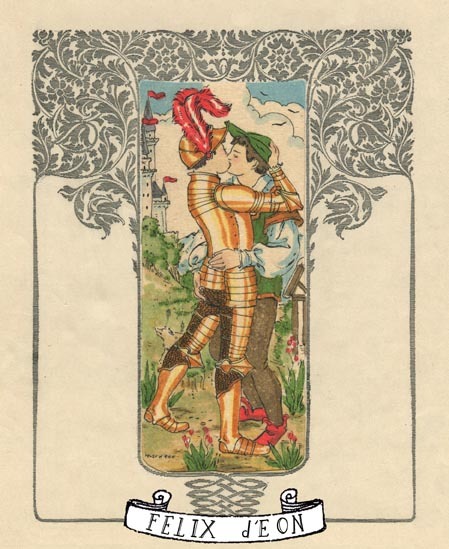 felixdeon:  Medieval Courtship. A recent painting by Felix d’Eon. Check out more