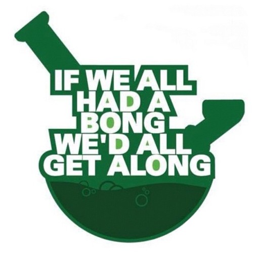 thatsgoodweed:  its as simple as a bong and some herb 