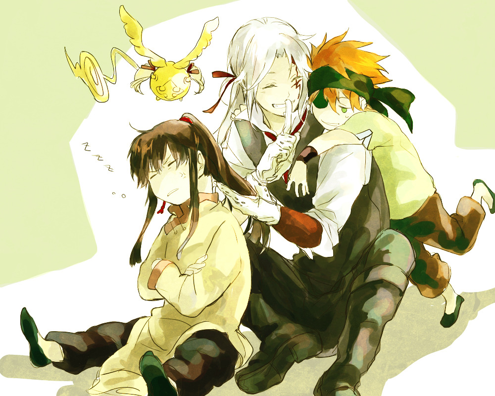 amarakittyof:  Allen taking advantage of a sleeping Kanda 