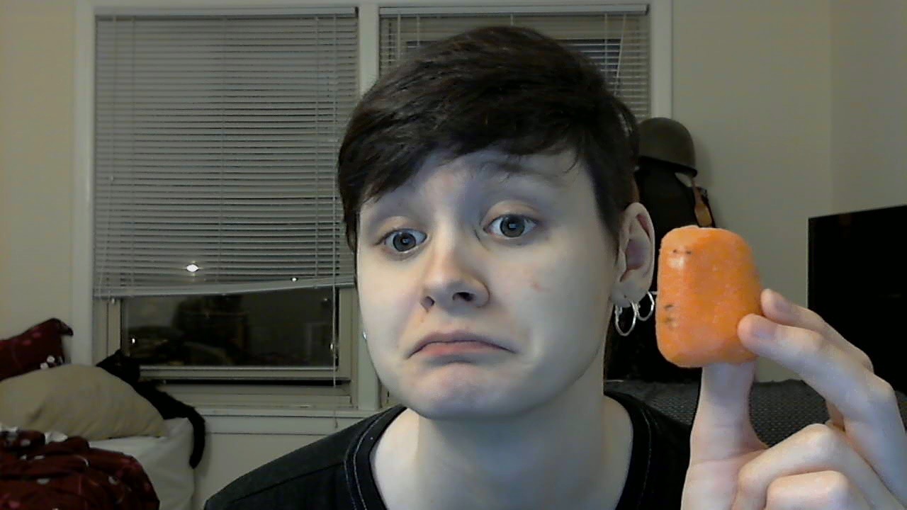 This is a carrot. It&rsquo;s completely flat on the back.