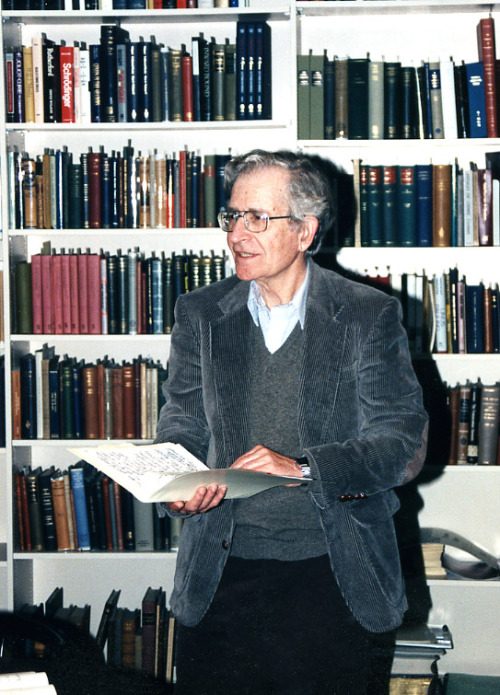 Chomsky.Because I love Chomsky.