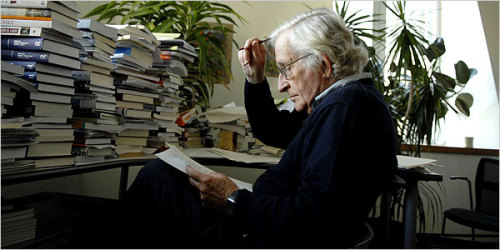 Chomsky.Because I love Chomsky.