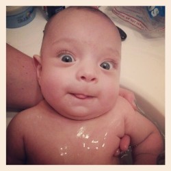 My little guy loves bath time &lt;3 (Taken with instagram)