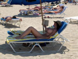 holygeez:  Huge tits at the beach