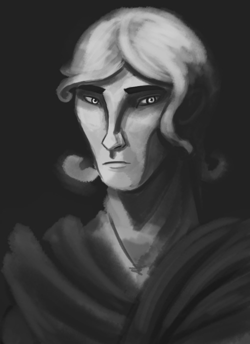 WIP For a portrait I&rsquo;m working of Tuor from Tolkien&rsquo;s &lsquo;The Fall of Gondolin&rsquo;