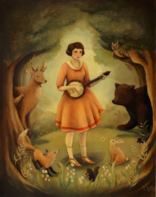 ghost-hymns:  ‘Banjo Recital’ by Emily Winfield Martin a. k. a. The Black Apple 